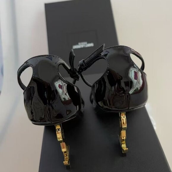 YSL Opyum Snake Heeled Sandals - Picture 4 of 5